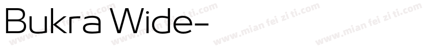 Bukra Wide字体转换